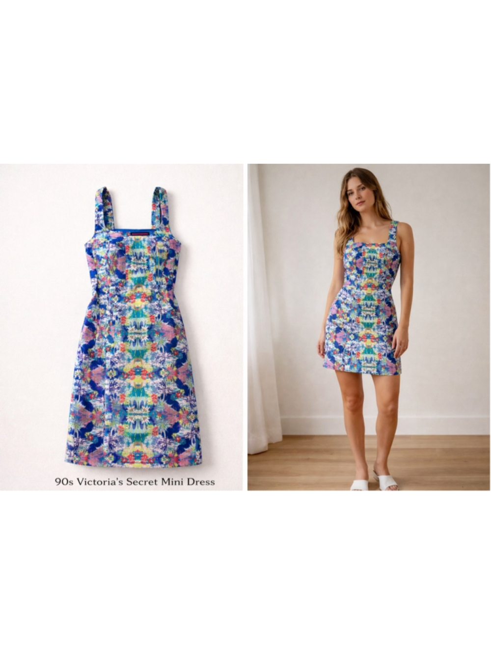 Victoria’s Secret 90s Floral Mini Size 2 Structured Bodice Kentucky Derby